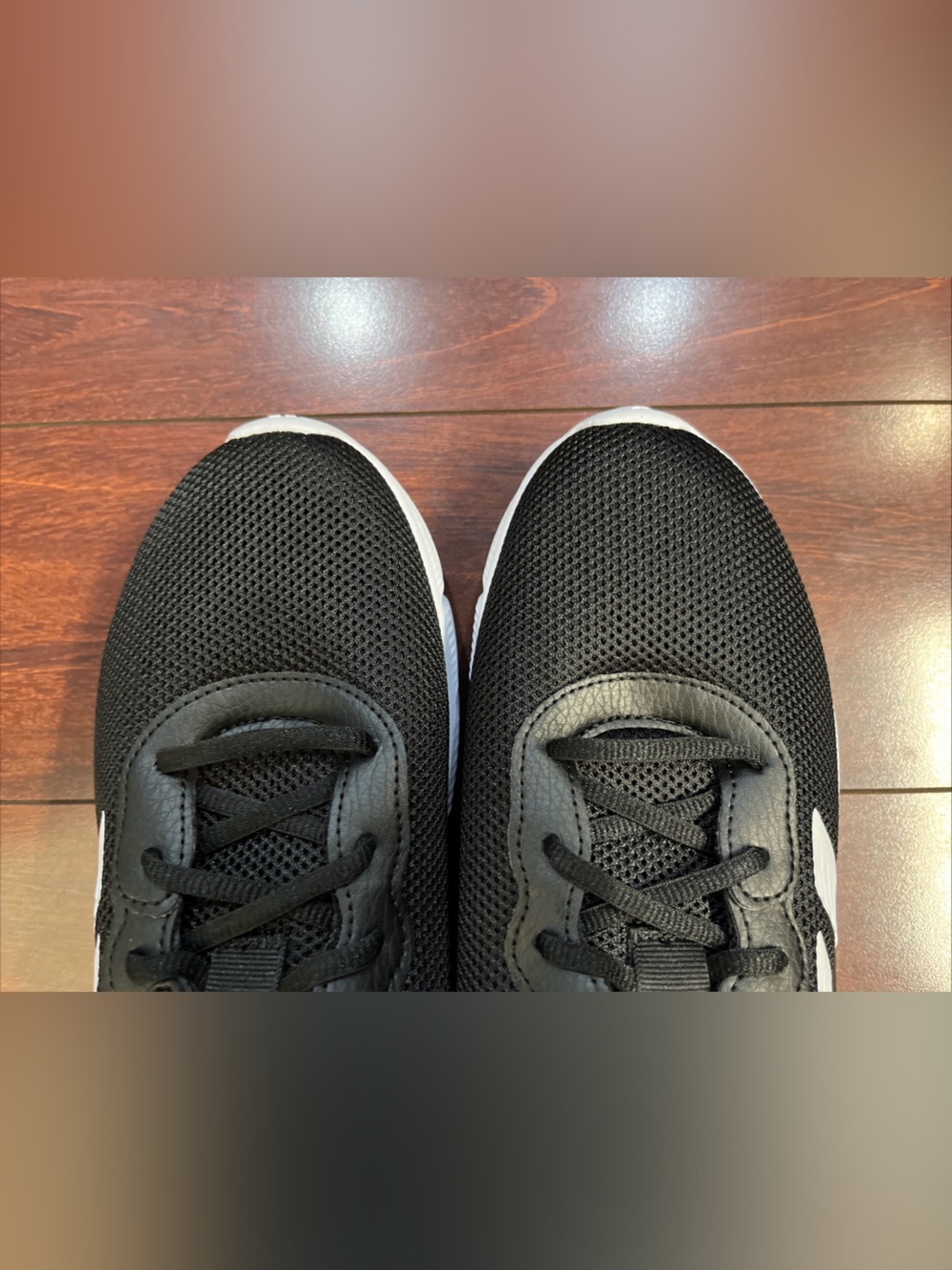 Womens 8.5 Adidas Cloudfoam Flex - Laces Black Shoe Sneaker Walking Running New - Picture 4 of 16